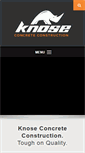 Mobile Screenshot of knoseconcrete.com