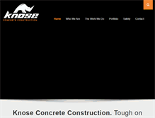 Tablet Screenshot of knoseconcrete.com